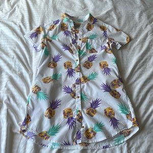 ✨The Emily Collection✨ Chubbies Weekender Pineapple Shirt Dress Beach Cover Up